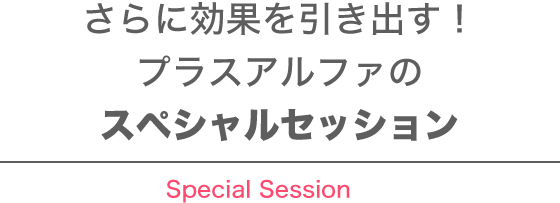 プラスアルファのスペシャルセッション
