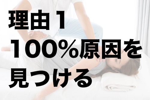 理由１ 100%原因を見つける